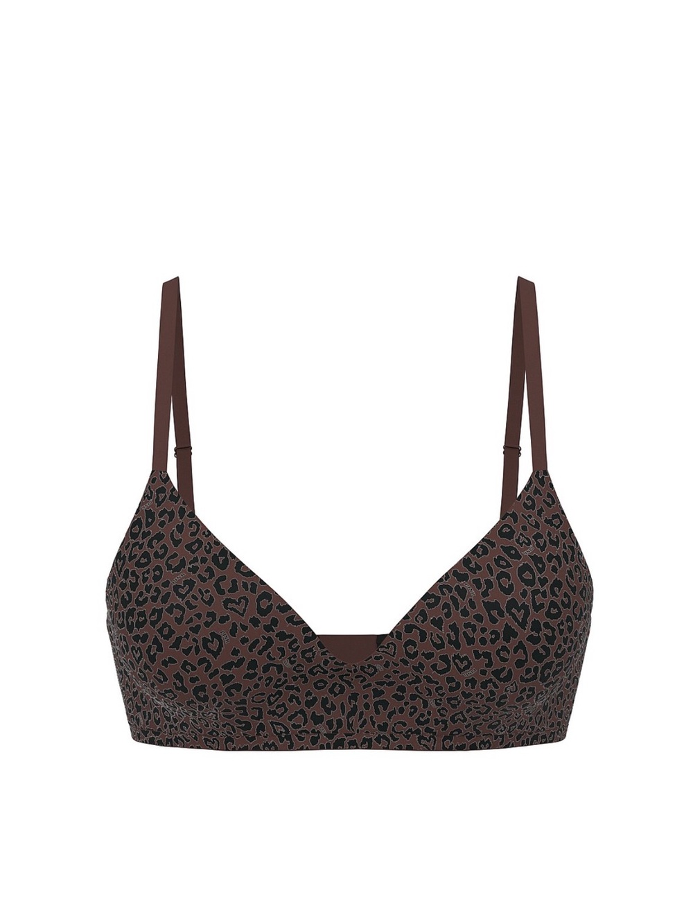Leopard Print Brown Wireless Bralette
